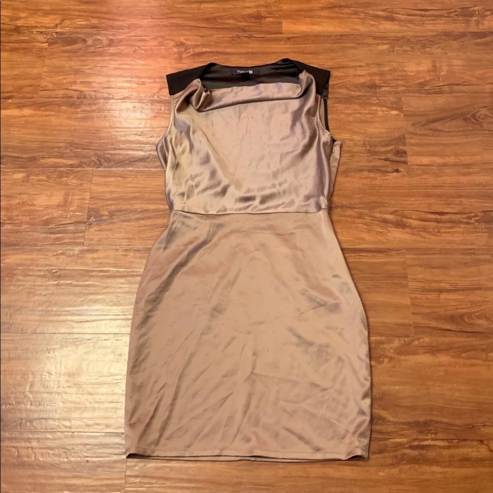 Light Beige And Dark Beige Dress